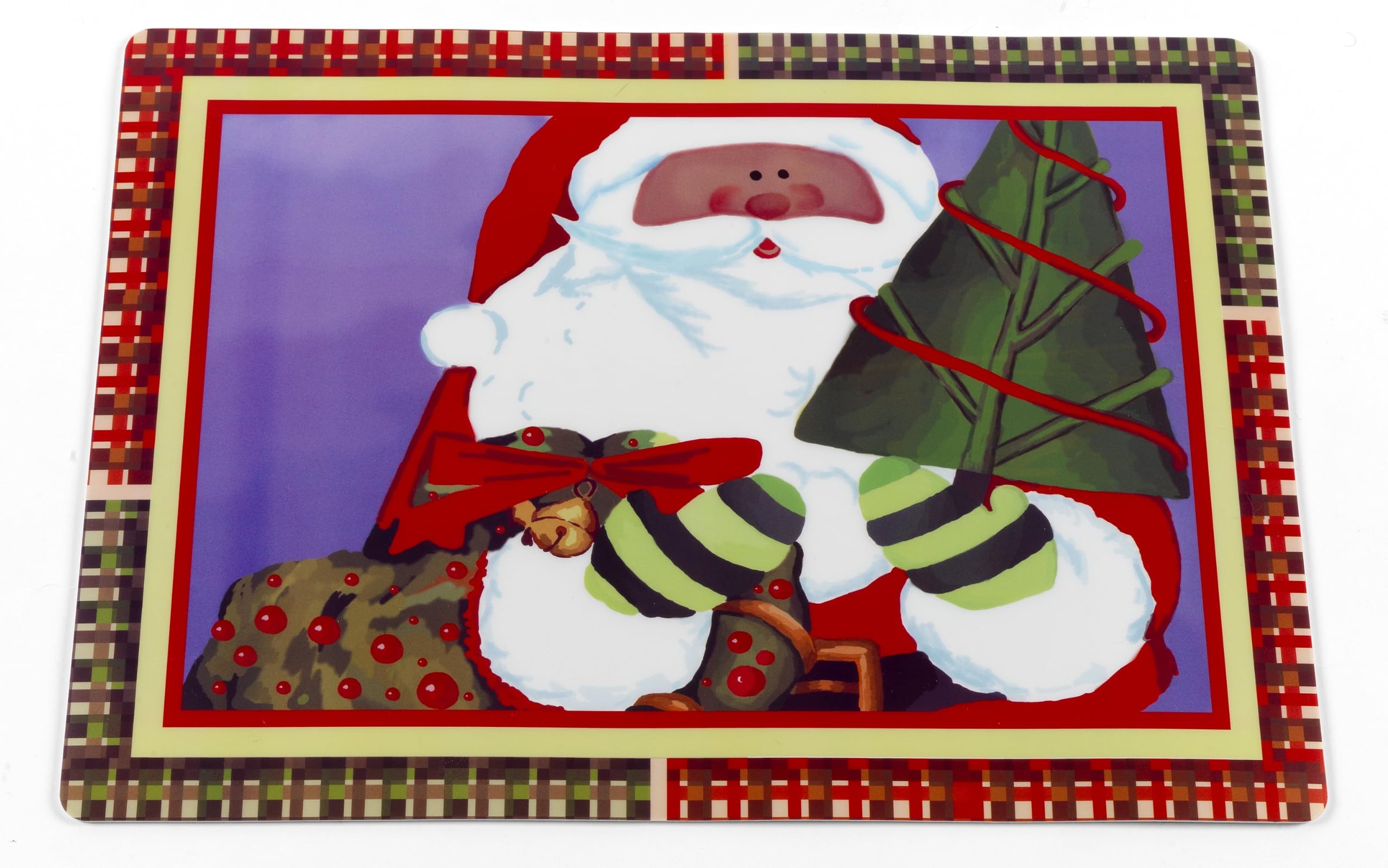 Carnation Home Fashions "Chris Kringle Holiday Placemat, Set of 4