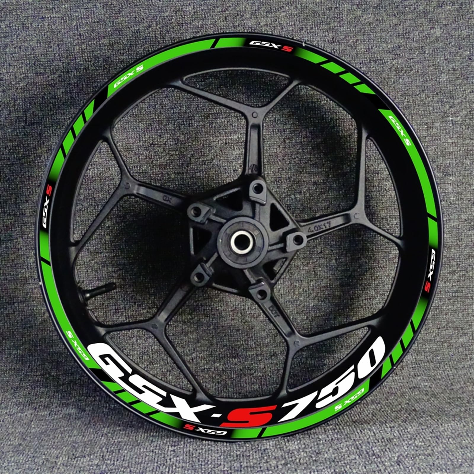 Motorrad-Radnaben-Aufkleber-Dekorationsset, Reflektierender, Wasserdichter Felgenaufkleber Für GSX-S750 GSX750S GSXS750 Gsxs 750 S750(Set Meal 13)