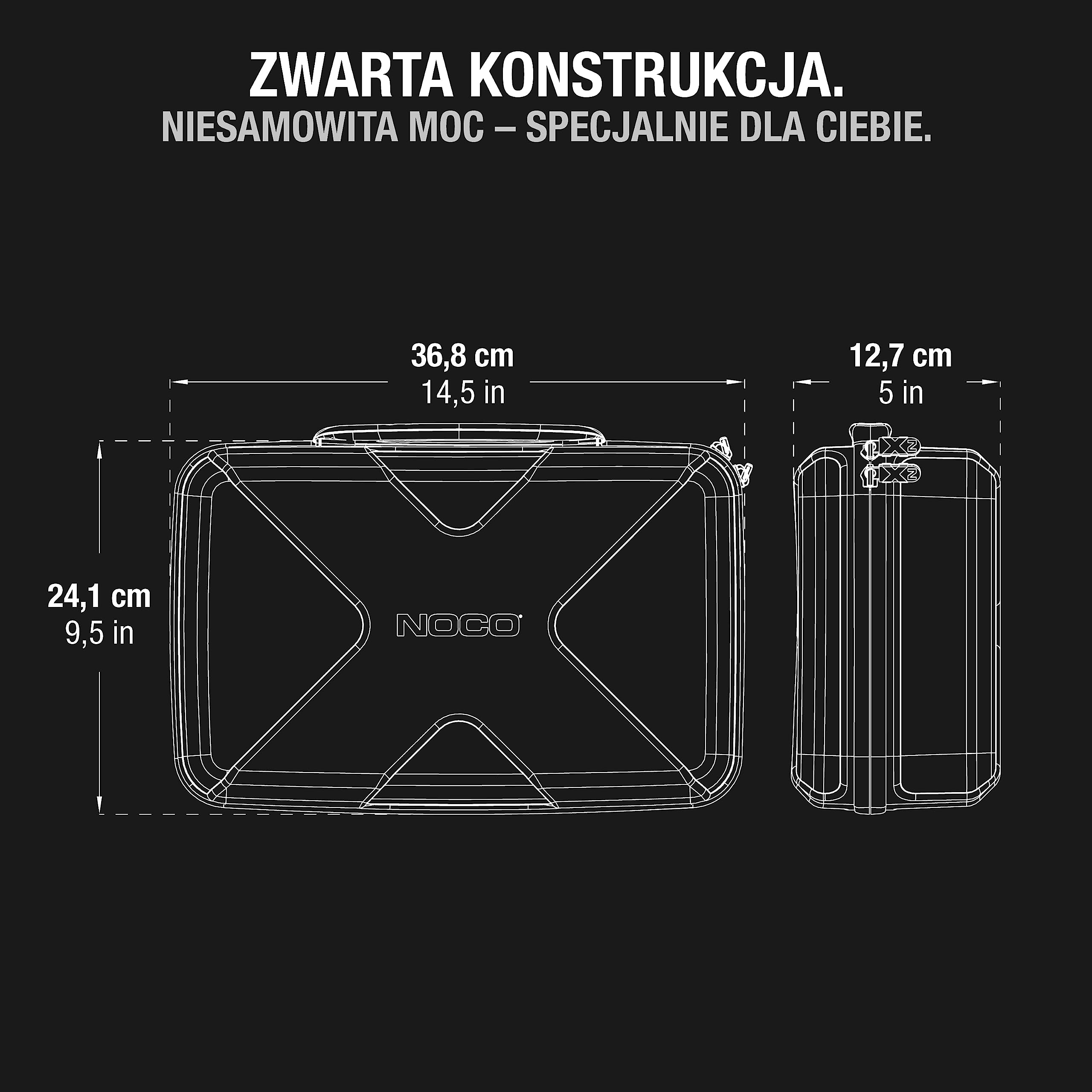 NOCO GBC104 Boost X EVA Etui ochronne na urządzenia rozruchowe GBX155 UltraSafe Lithium Jump Starter