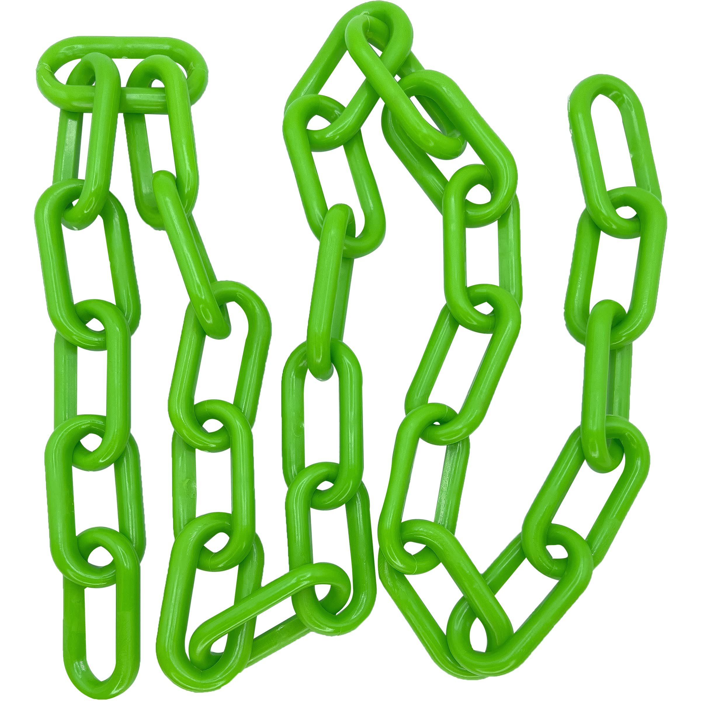 Mandarin Bird Toys 2002 5ft Big Green Plastic Chain by M&M- Classic Durable Versatile Foot Toy, Large Smooth Links, Tons of Uses, Great for Large Size Pet Birds