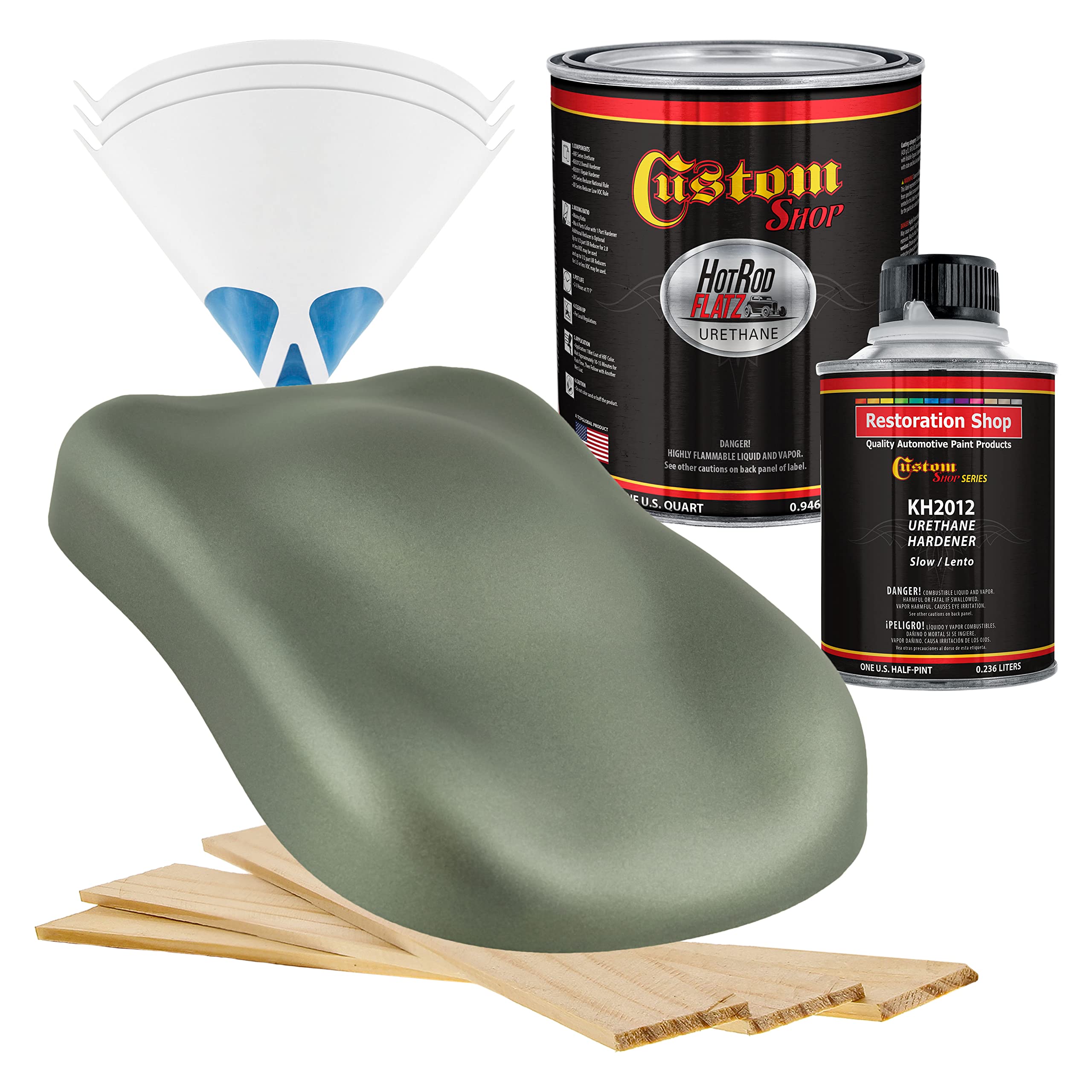 Amazon.com: Custom Shop - Fern Green Metallic - Hot Rod Flatz Flat