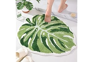 Green Leaf Mat: A Nature-Inspired Oasis for Your Bathroom