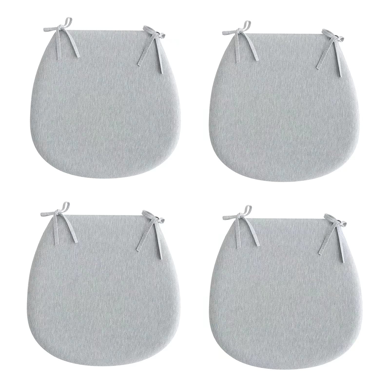 Coussin de chaise lavable amovible et épais pour un confort durable sur assise ovale