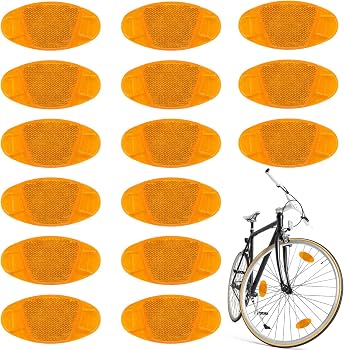 Kit Réflecteurs Vélo 6 Pièces – Yeux De Chat, Avant/arrière, Autocollants