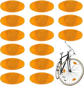 1x ECARTEUR DE DANGER AVEC CATADIOPTRE REFLECHISSANT SECURITE Visibilite Velo Cycle Mixte Rabattable