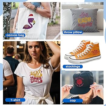 TransWonder Vinyle De Transfert Thermique à Paillettes – 30,5 Cm X 1,5 M – Vinyle Thermocollant à Paillettes Pour T-shirts Cricut (arc-en-ciel