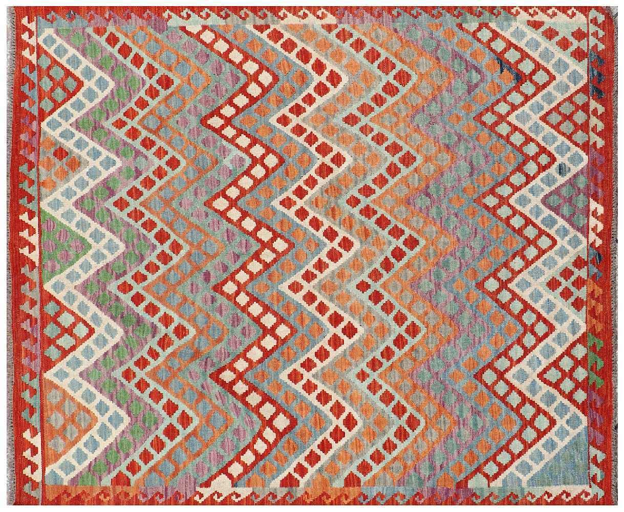 Tapis Kilim Afghan Maimana fait main, l'art du voyage dans votre salon