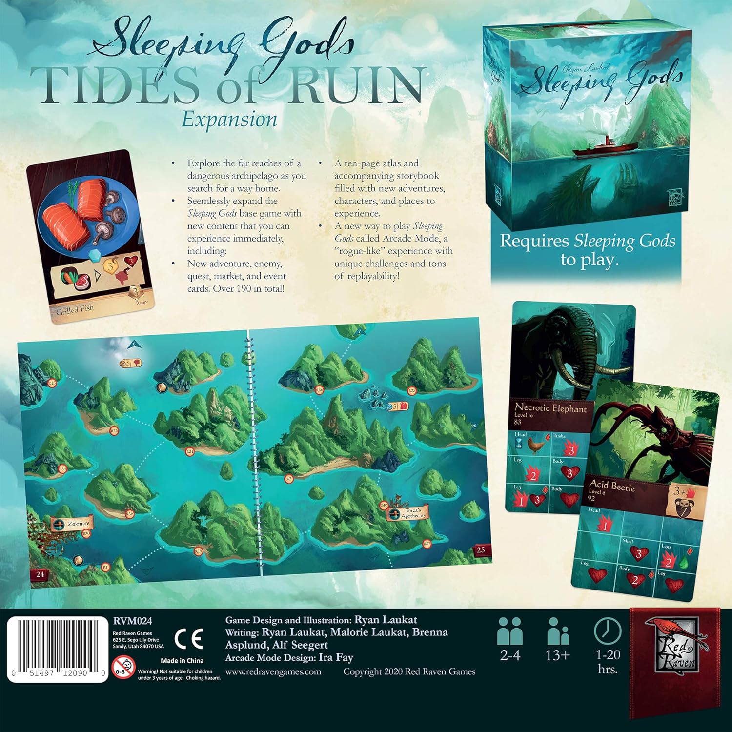 Sleeping Gods: Tide of Ruin by Red Raven Games, Strategy Board Game