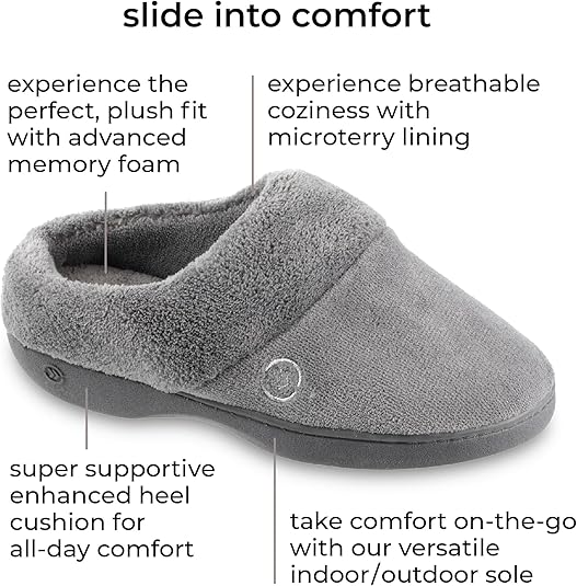 Isotoner Women's Terry Clog Slippers