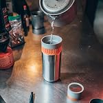 WACACO Pipamoka Machine à café portable, brasseur à café, sous vide tout-en-un, tasse de voyage isolée, brassage à la main et à la pression du filtre, thermo-coupe en acier inoxydable, 10 - Oui, oui.