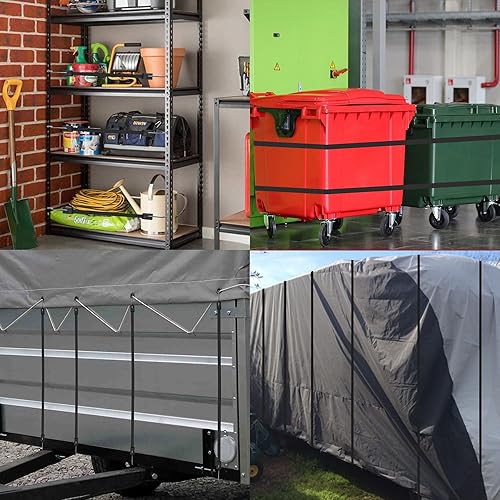 Miniatura 6 de Cuerdas elásticas de goma con ganchos, cuerdas elásticas de 31 pulgadas resistentes al aire libre, correas elásticas planas con ganchos en S,