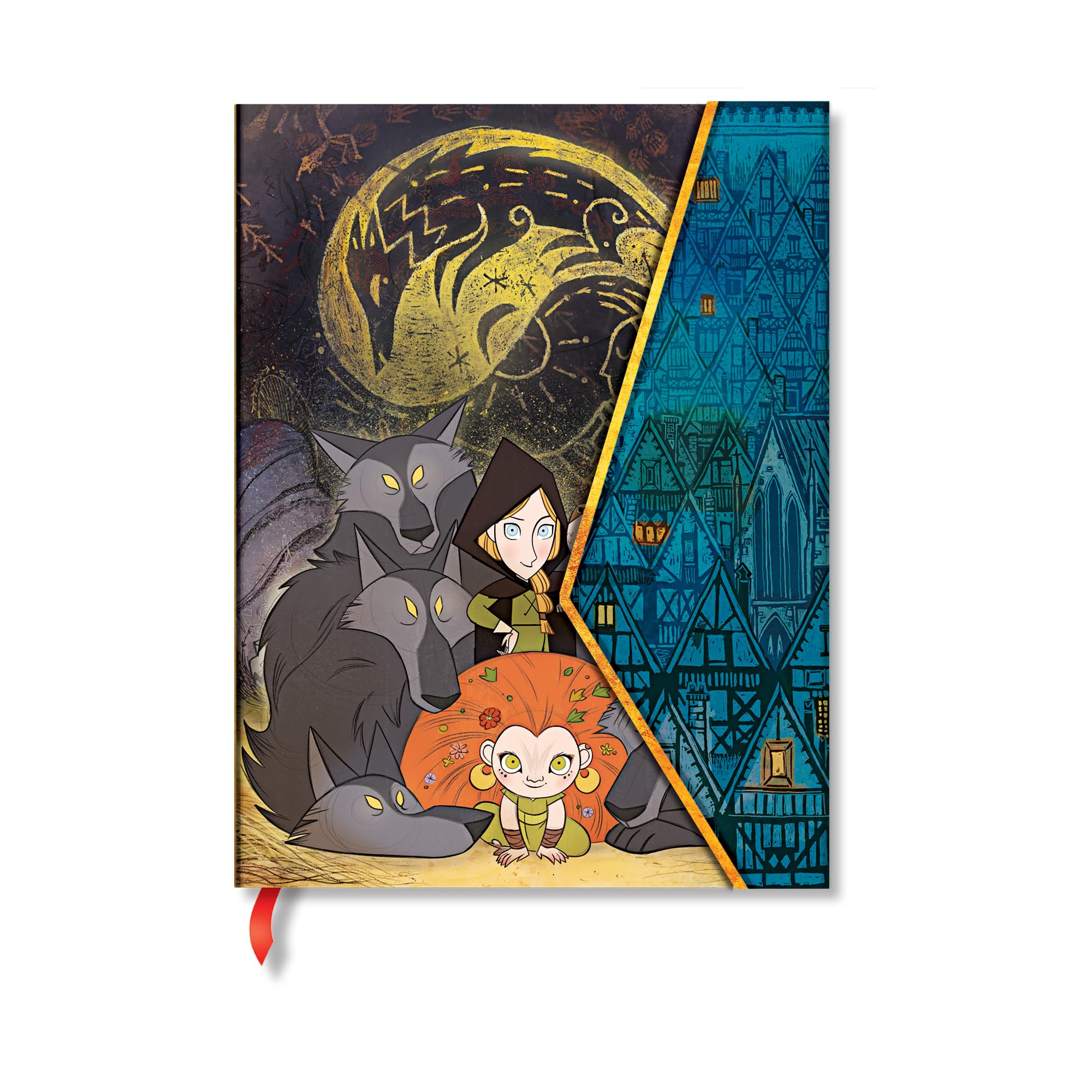 WolfWalkers (Irish Folklore Trilogy) Ultra Unlined Hardcover Journal (Wrap Closure)