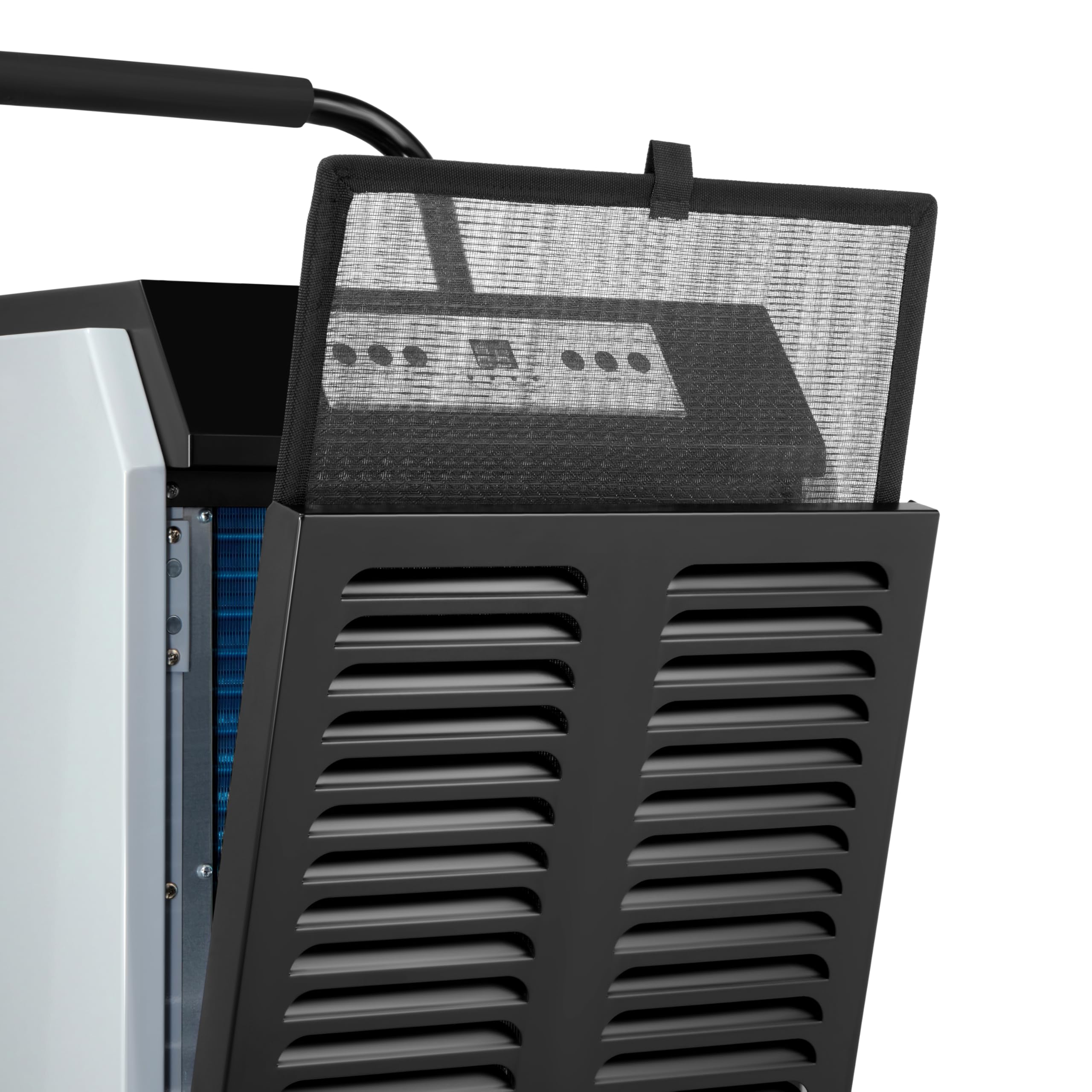Welltec DHX70 osuszacz powietrza | maks. 70 l/24 h | do pomieszczeń o powierzchni 160 m² | pompa spustowa kondensatu | strumień powietrza maks. 750 m³/h | z wentylatorem przemysłowym welltec FX20