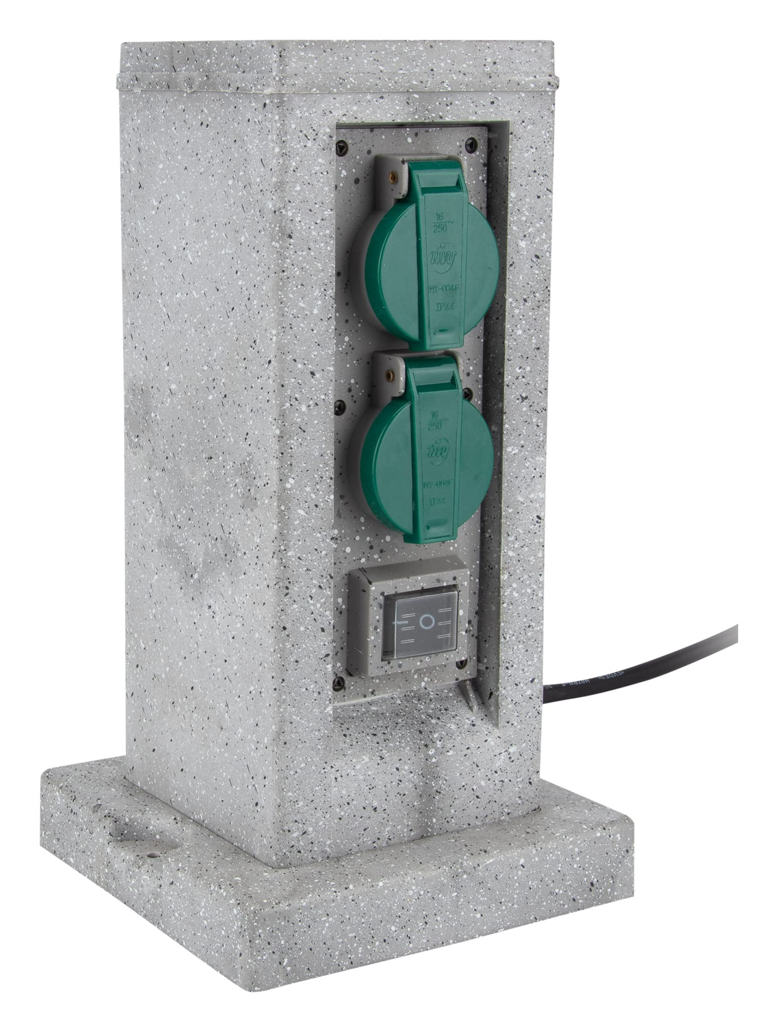 Zenitech - Steinpoller 4x16a + 2 inter 5m grau