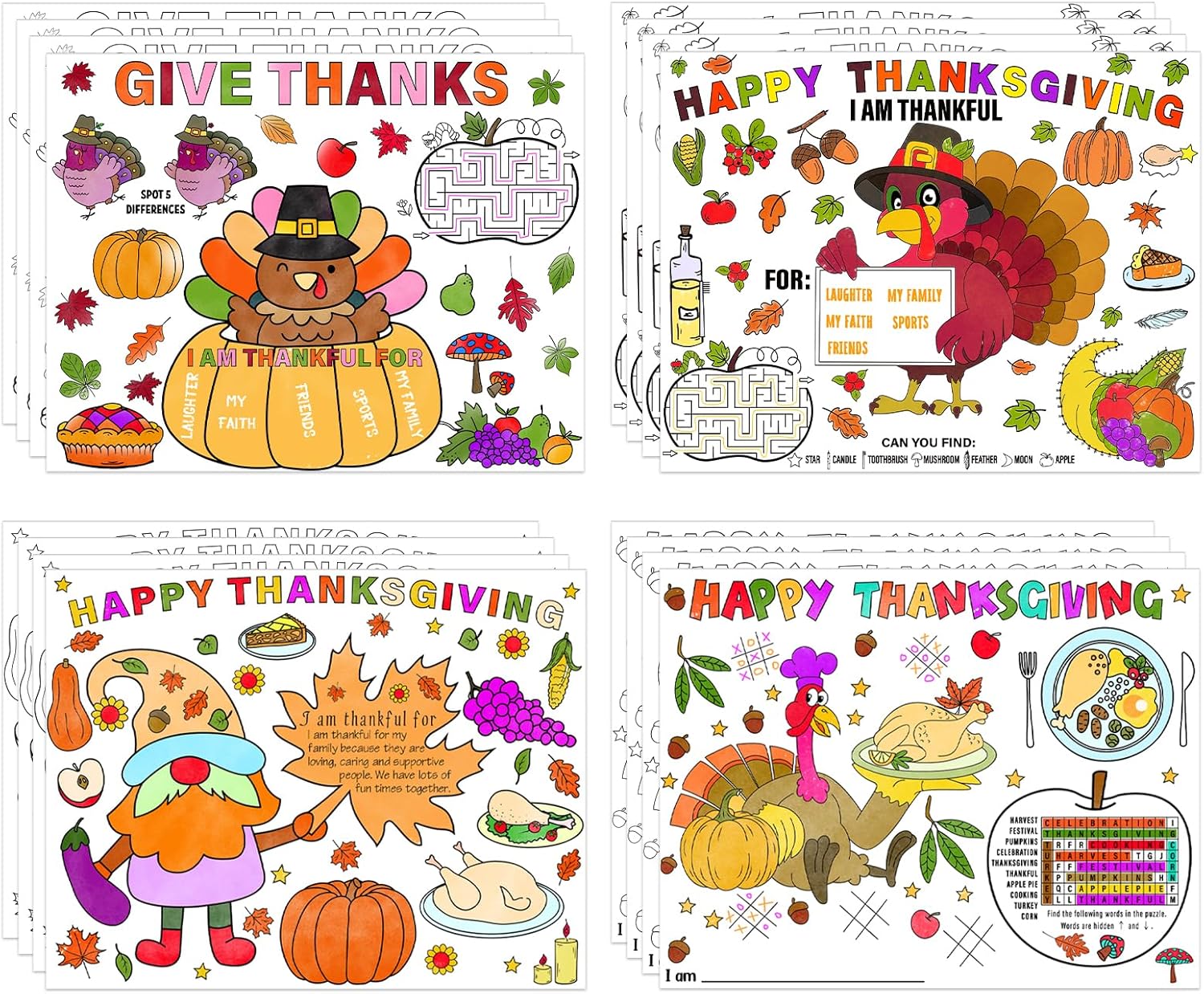 Coloring Paper Placemats