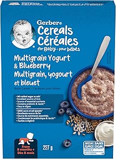 GERBER® Stage 3 Multigrain Yogurt Blueberry Baby Cereal 227 g
