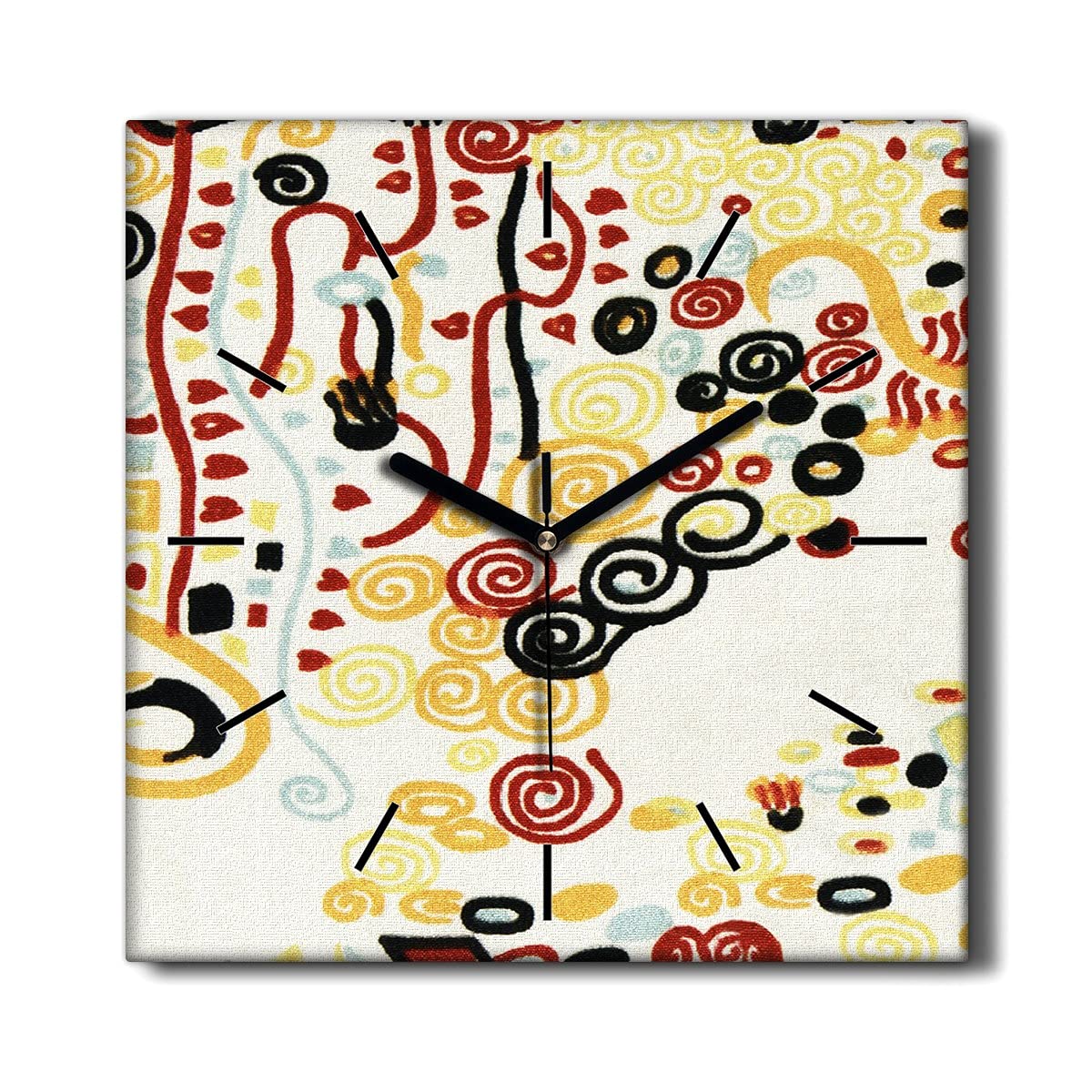Horloge Murale Toile Sans Tic-Tac Silencieuse Gustav Klimt