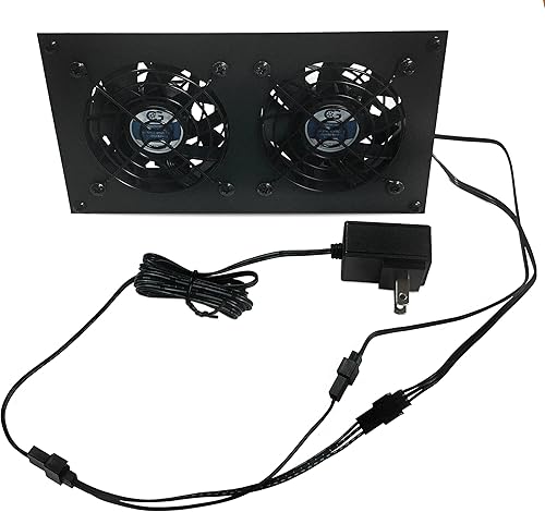 Miniatura 3 de CabCool 802 Lite - Kit de refrigeración de ventilador dual de 3.150 in para gabinetes y cine en casa