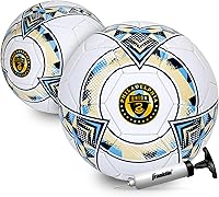 Vista 11 de Franklin Sports Pelotas de fútbol oficiales del equipo MLS - Balones de fútbol oficiales tamaño 5 - Balón de fútbol de tamaño y peso reglamentario