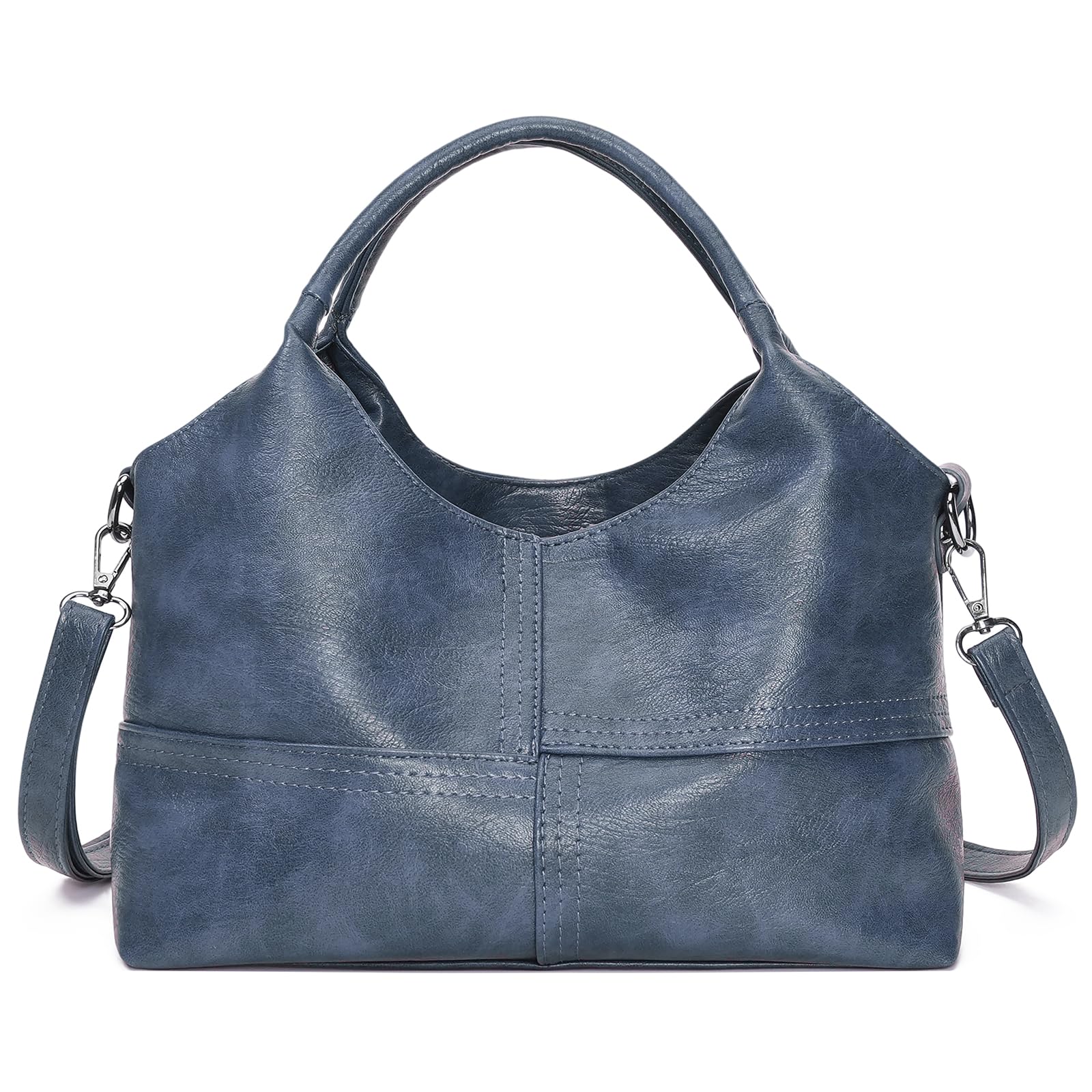 GOIACII Ladies Handbags Leather Purses for Women Medium Tote Bags | Crossbody Adjustable Strap, Soft Vegan Leather Top Handle, Fall Winter Hobo Satchel, Everyday Pocketbooks for Travel Work