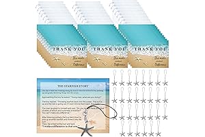 Inspiring Employee Appreciation Starfish Story Gifts in Silver for Coworkers, Teachers, and Volunteers