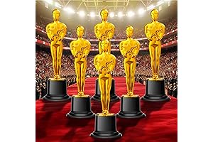 Miniature Plastic Trophy Awards for Oscar Themed Party Decorations