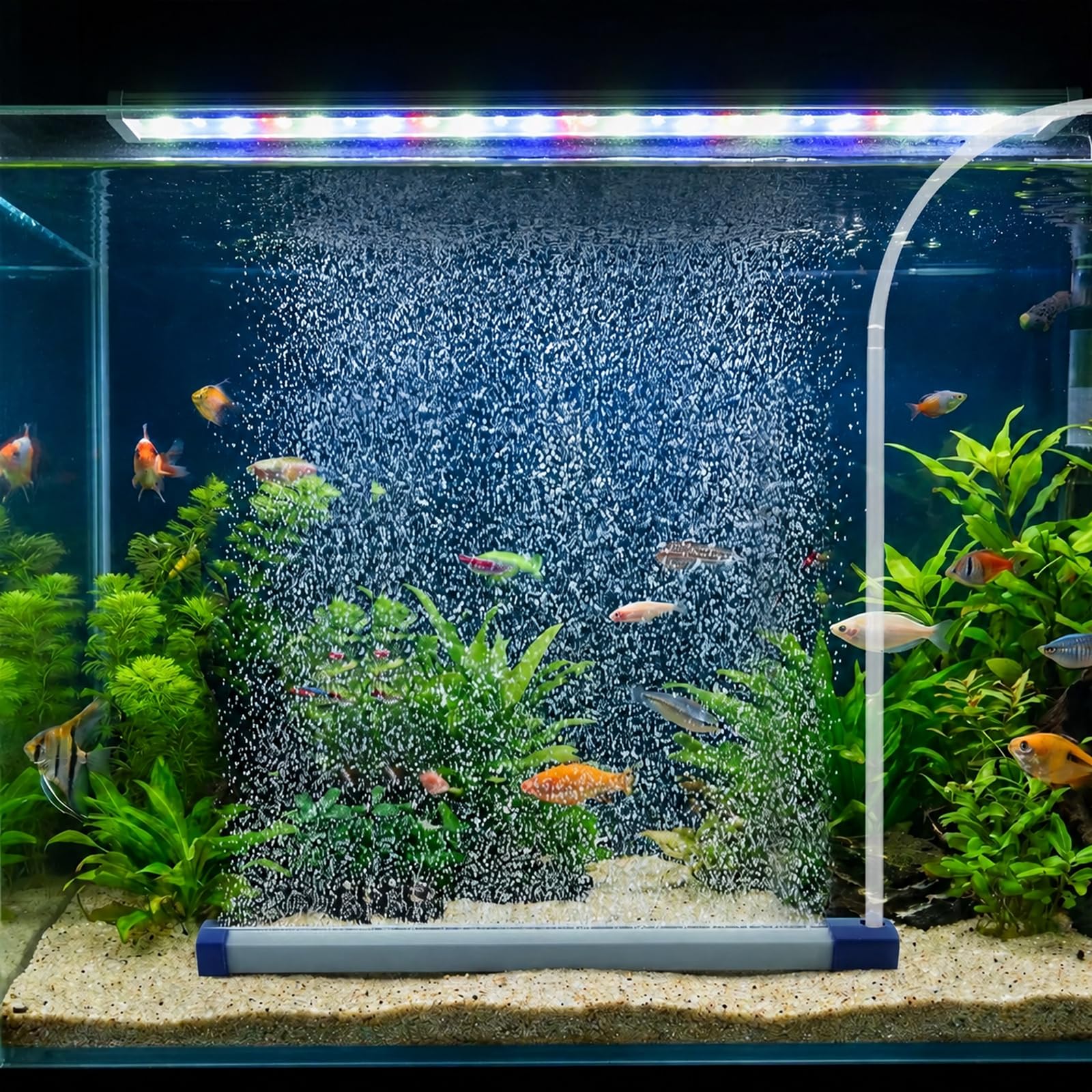 Photo 1 of BOYXIENQ Aquarium Bubble Bar - 9.84-Inch Fine Bubble Curtain