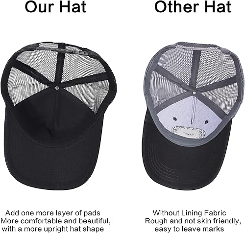 Miniatura 5 de Gorra de béisbol bordada ajustable para hombre, gorra de béisbol bordada con malla transpirable, parche cuadrado, gorras para mujer