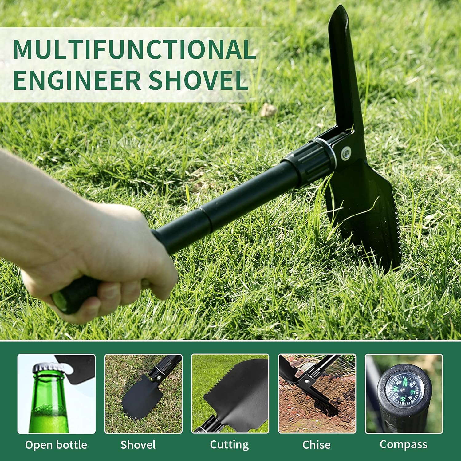 Close-up of the Ginour Metal Detector's backlit LCD display and control buttons.