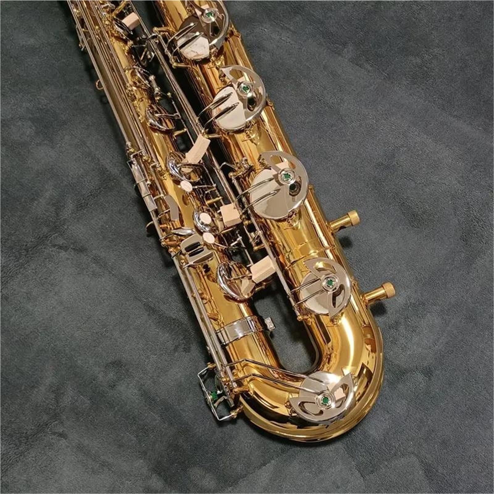 Sassofono professionale Sassofono Baritono In Mi Bemolle Strumento A Fiato Professionale Placcato In Ottone Con Custodia