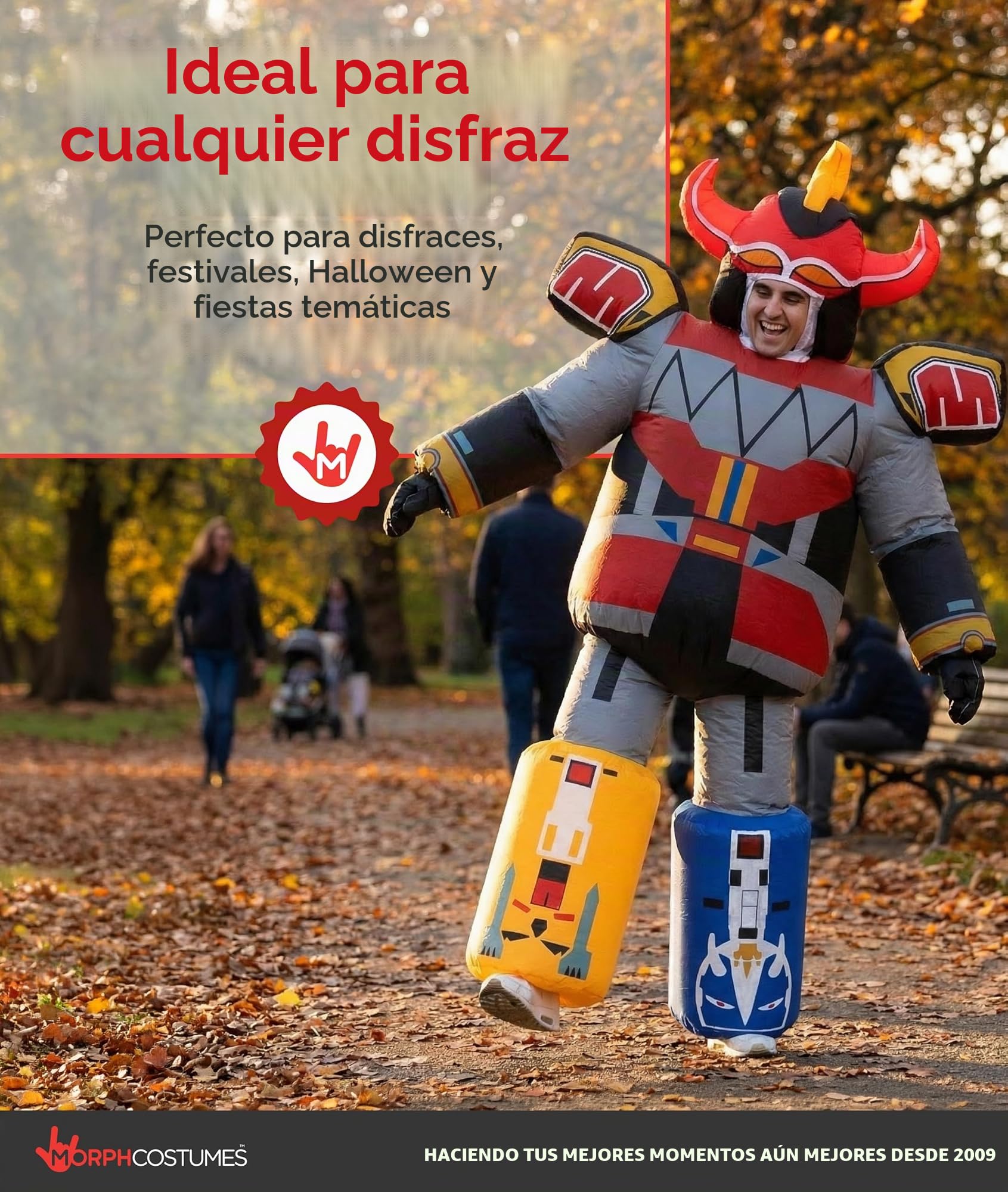 Morph Disfraz Power Ranger, Disfraces Hinchable, Traje Inflable Megazord, Disfraces Power Rangers, Disfraz Carnaval Adulto