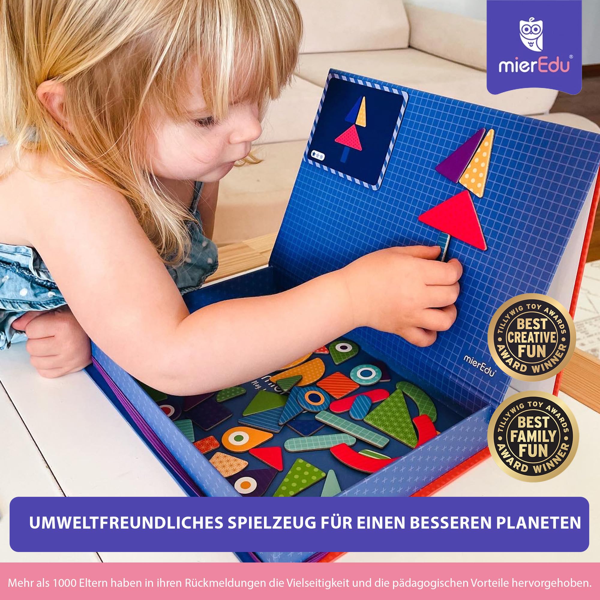 mierEdu - Magnetic Art Case - Shapes - (ME152), Medium - Image 4