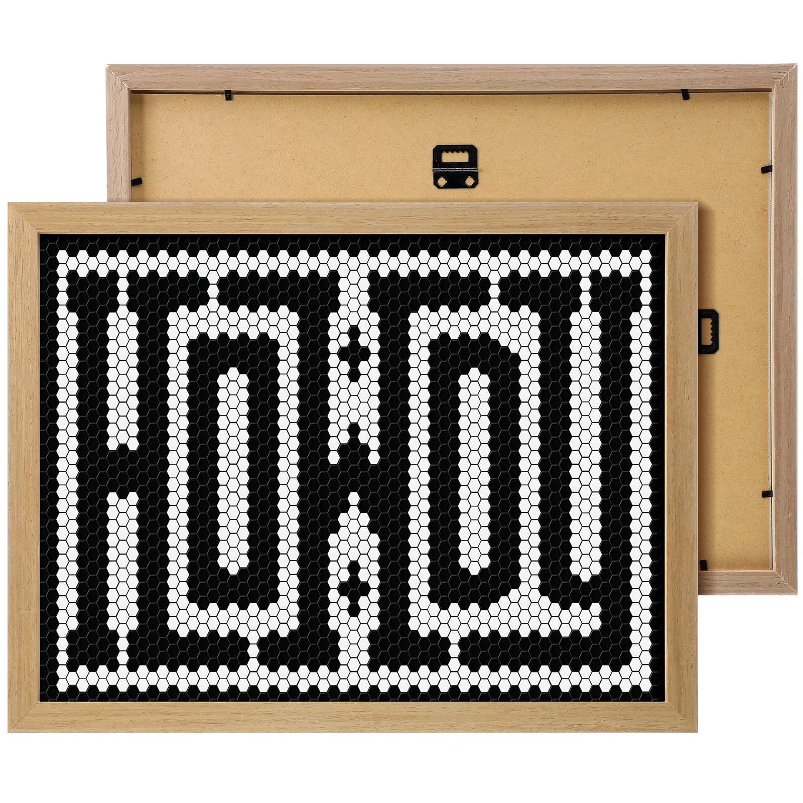 Chunful 12" x 16" Tile Howdy Poster with Framed Retro Howdy Tiles Western Wall Art Decor Oil on Canvas Farmhouse Poster Gift for Him Her Room Dorm