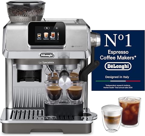 De'Longhi EC9455.M La Specialista Touch Barista Tipi Espresso Makinesi | Otomatik ve Manuel Süt Köpürtücülü Manuel Kahve Makinesi, Soğuk Demleme, Renkli Ekran, Dahili Öğütücü, EC9455.M