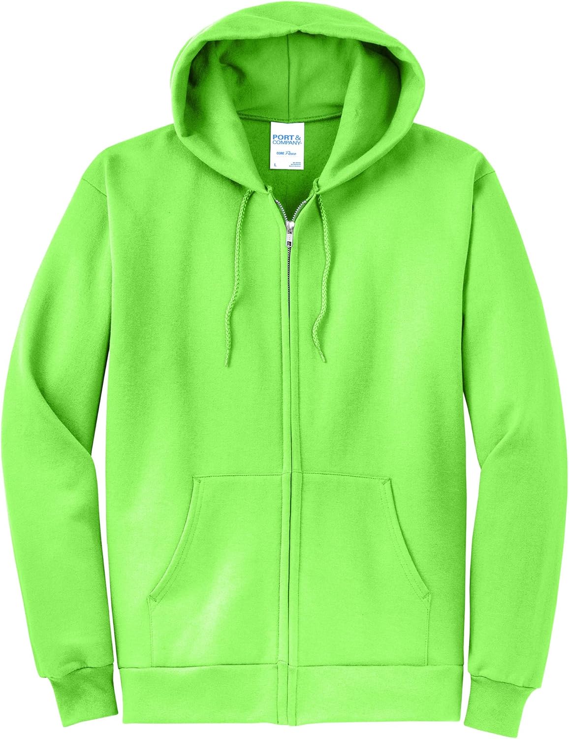 Port & Co Classic Fleece Full-Zip Hooded Sweatshirt-PC78ZH - Image 4
