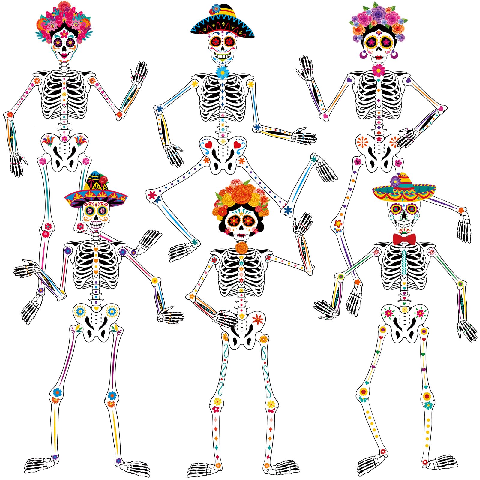 Amazon.com: WinnerWhy 6 Pcs 51 Inches Large Halloween Jointed