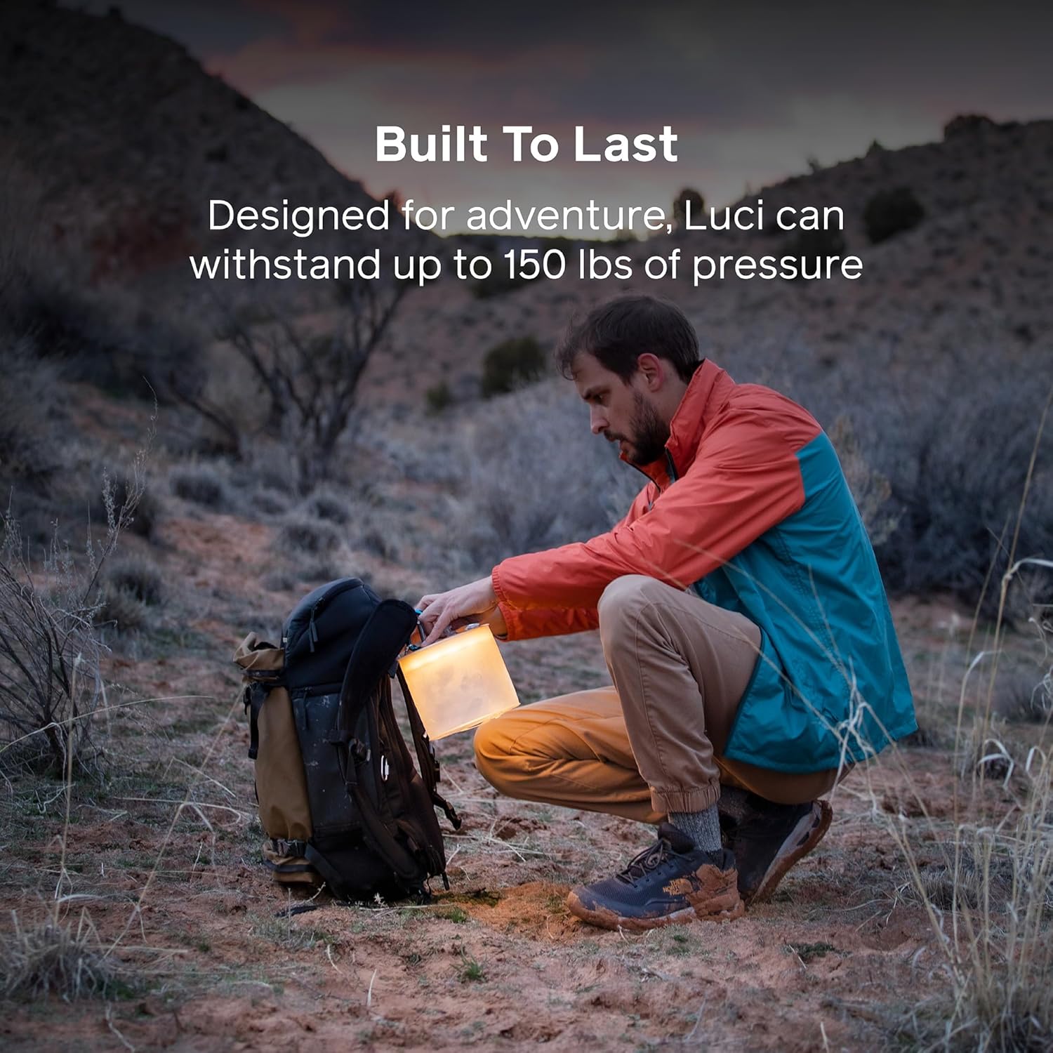 BioLite Luci Charge Inflatable Rechargeable Solar Camping Lantern, Charge 360