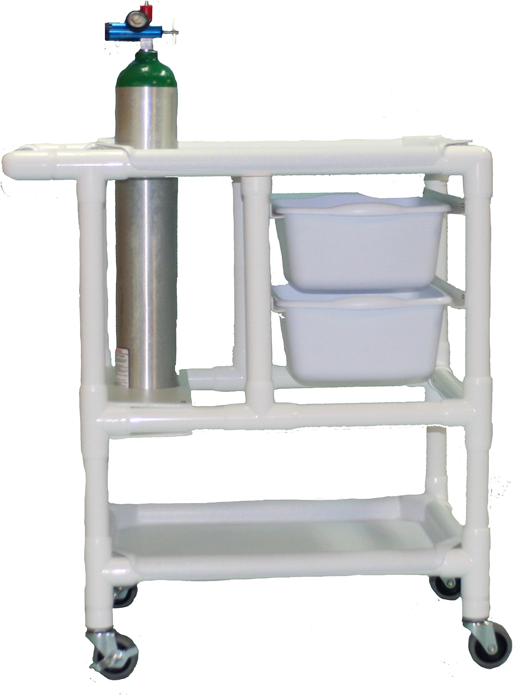 Care Products 222E E-Line Emergency Crash Cart with 2 Pullout Drawers, 34" Height, 20" Wide, 34" Length, PVC