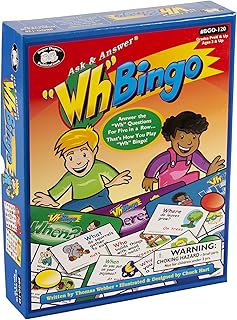 Super Duper Publications | Ask & Answer® Wh Bingo Board Game | Comprehension, Verbal, and Communication Skills | Who, Wha...
