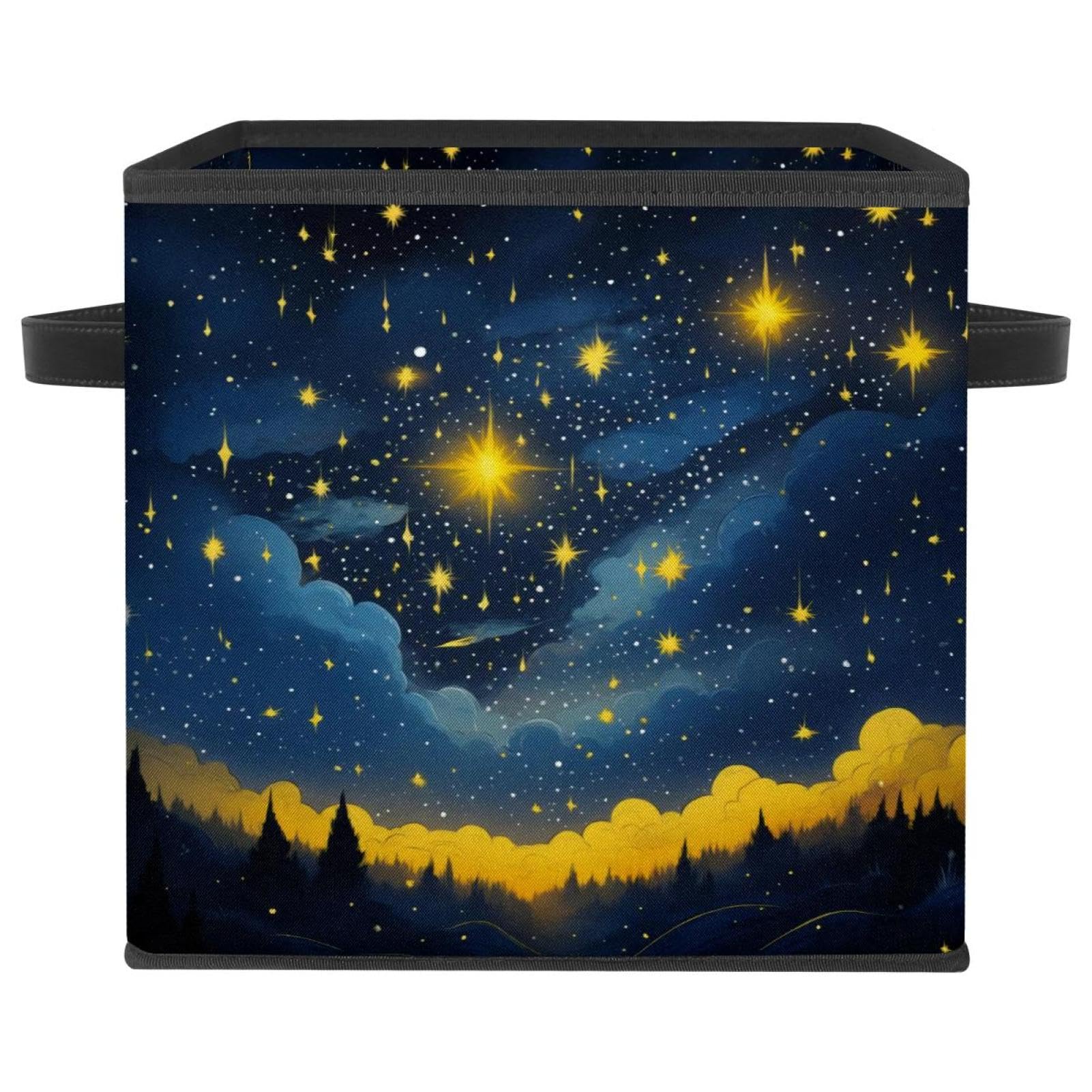 Boîte de rangement pliable ciel étoilé pour organiser le salon ou la chambre d'enfant