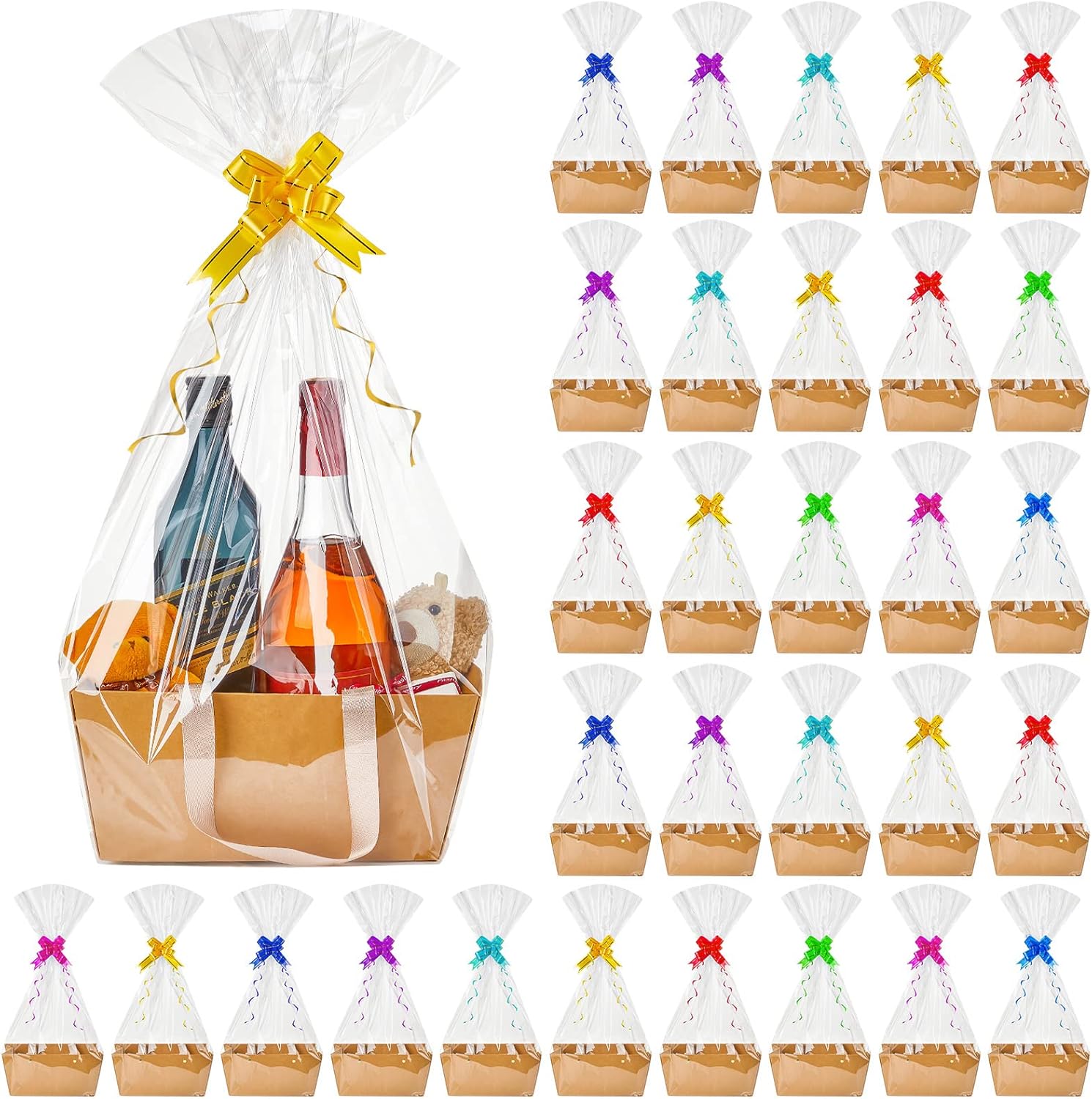 Tuanse 30 Pcs Basket for Gift Empty DIY Bulk Gift Basket