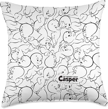 Casper the Friendly Ghost All Over Throw Pillow