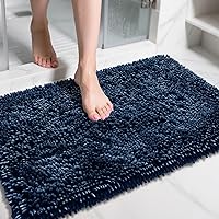 Vista 123 de Yimobra - Tapete de baño de felpilla de 55.1 x 24 pulgadas, microfibra gruesa, absorbente, extrasuave, antideslizante, lavable a máquina, para piso