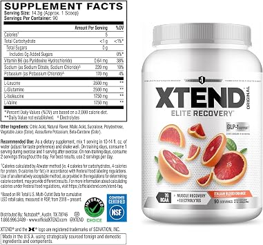 Scivation Xtend BCAA Powder Italian Blood Orange 90 servings