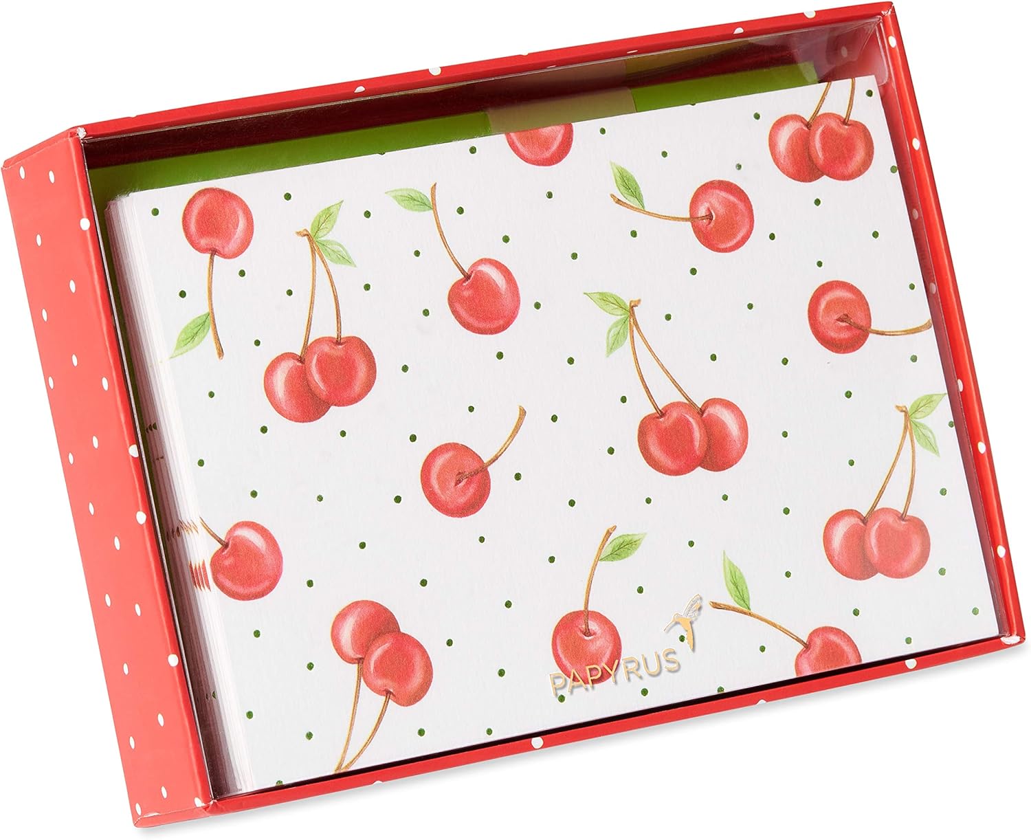 Papyrus Blank Cards with Envelopes, Cherries (12-Count) - Image 4