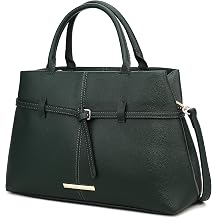 MKF Collection Satchel Bag for Women, Vegan Leather Top-Handle Crossbody Bag Purse Tote Bag Handbag by Mia K