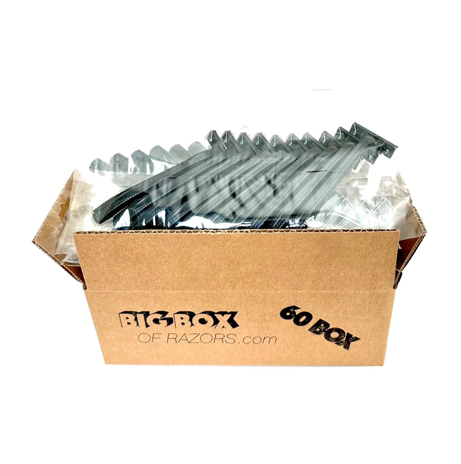 60 Box of Bullet Blades Black Razor Blades Disposable Stainless Steel Hospitality Quality Shavers High End Twin Blade