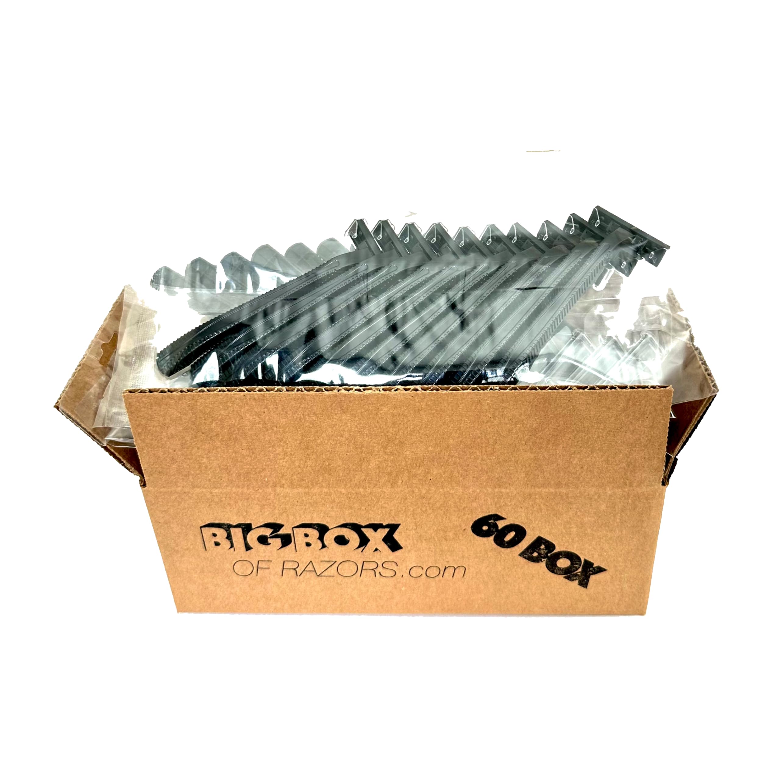 60 Box of Bullet Blades Black Razor Blades Disposable Stainless Steel Hospitality Quality Shavers High End Twin Blade