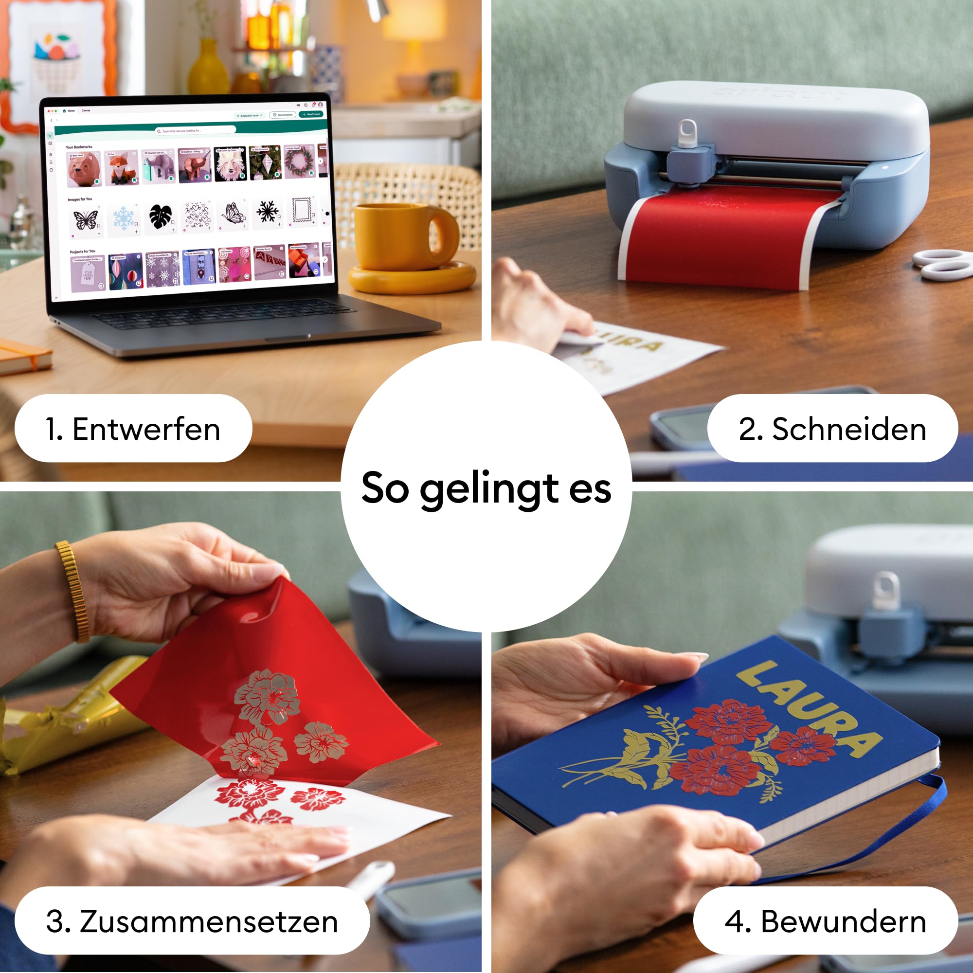 Cricut Joy™ 2 Deluxe Bundle + Digitale Inhalte. Intelligente kompakte Schneidemaschine – perfekt für Projekte wie individuelle Karten, einfache Aufkleber & Etiketten