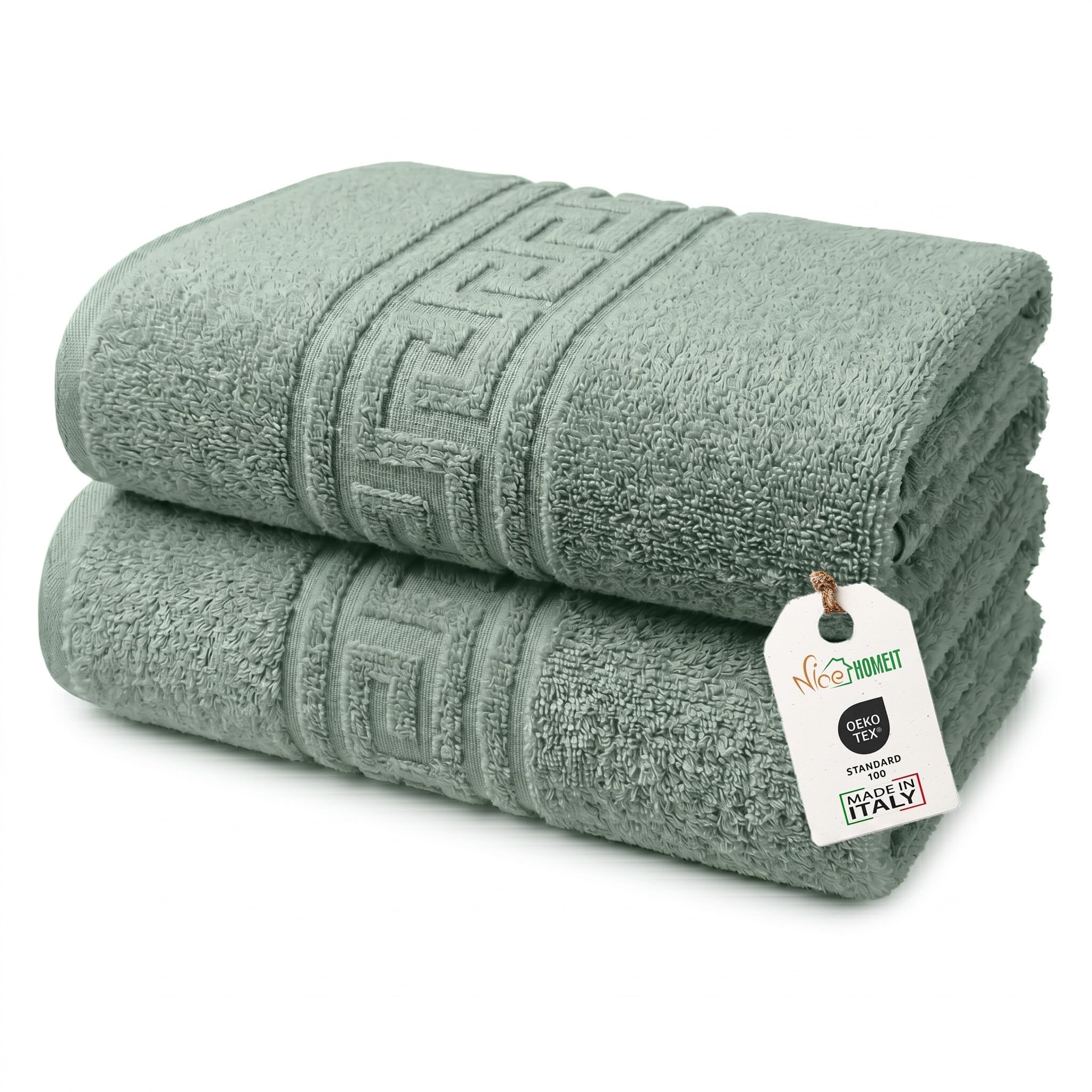 Juego de 2 toallas de baño grandes de 100 x 150 cm para una experiencia de spa en casa